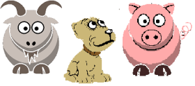 dog,pig,goat
